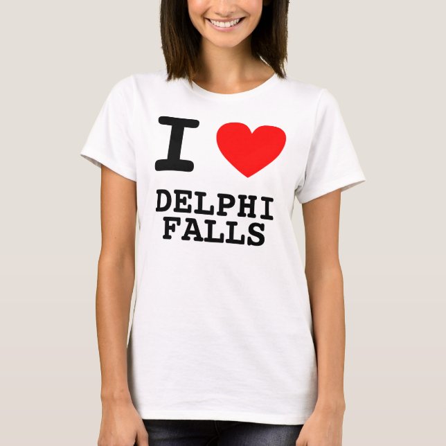 Camiseta I Heart Delphi Falls (Frente)