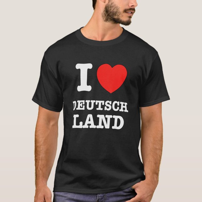 Camiseta I Heart Deutschland German Love (Frente)