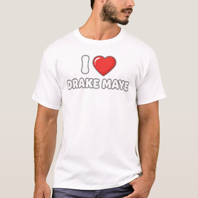 Camiseta I Heart Drake Maye Football (Frente)