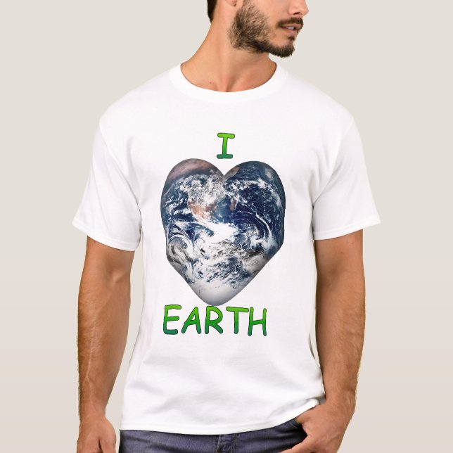 Camiseta I Heart Earth (I população cardíaca) (Frente)