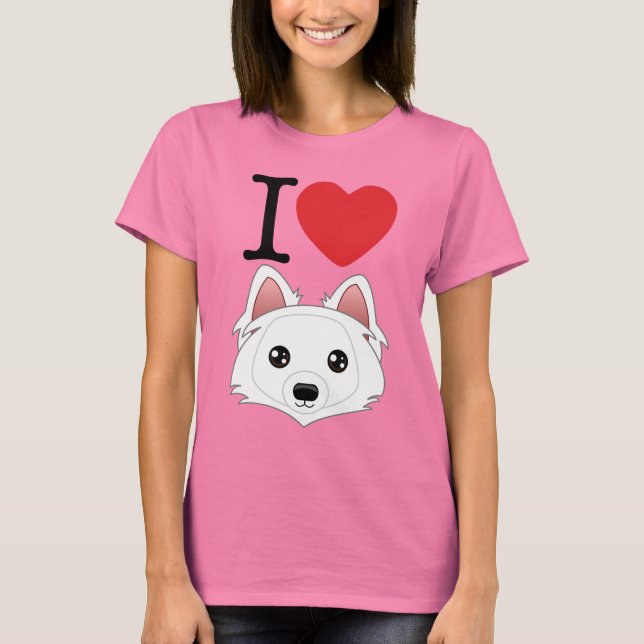 Camiseta I Heart Eskimo Dogs T-Shirt (Frente)