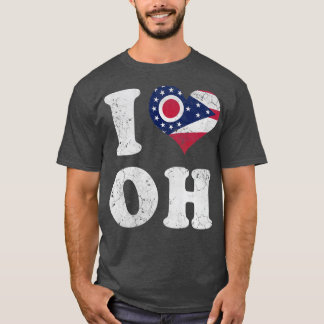 Camiseta I Heart Flag de Ohio