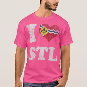 Camiseta I Heart Flag of Rua Louis Missouri