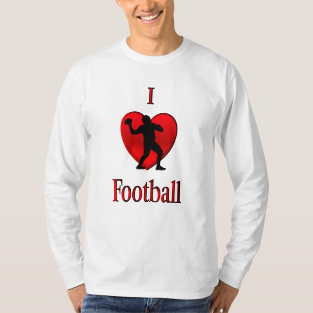 Camiseta I Heart Football (Frente)