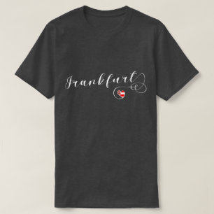 Camiseta I Heart Frankfurt am Main, Hesse, Alemanha