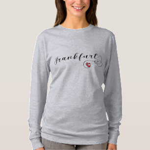 Camiseta I Heart Frankfurt am Main, Hesse, Alemanha