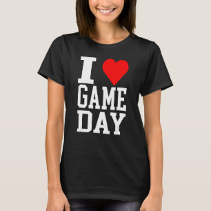 Camiseta I Heart Game Day Love of Football