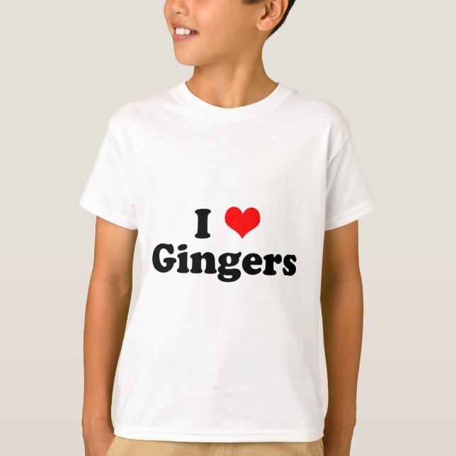 Camiseta I Heart Gingers (Frente)