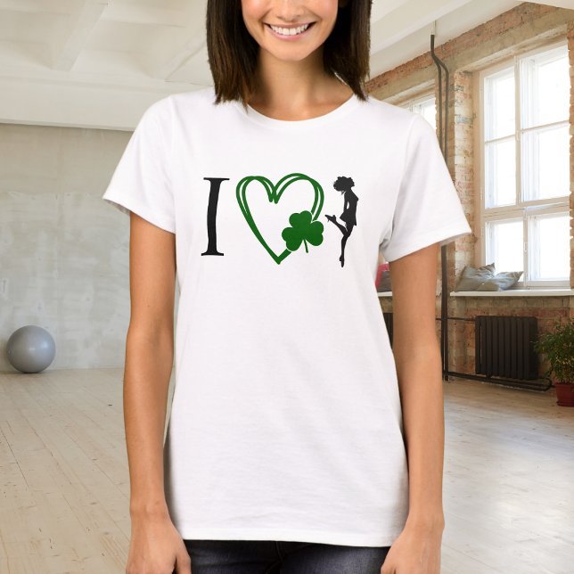 Camiseta I Heart Irish Dance - Duro Calçado Irish Dancer (Criador carregado)