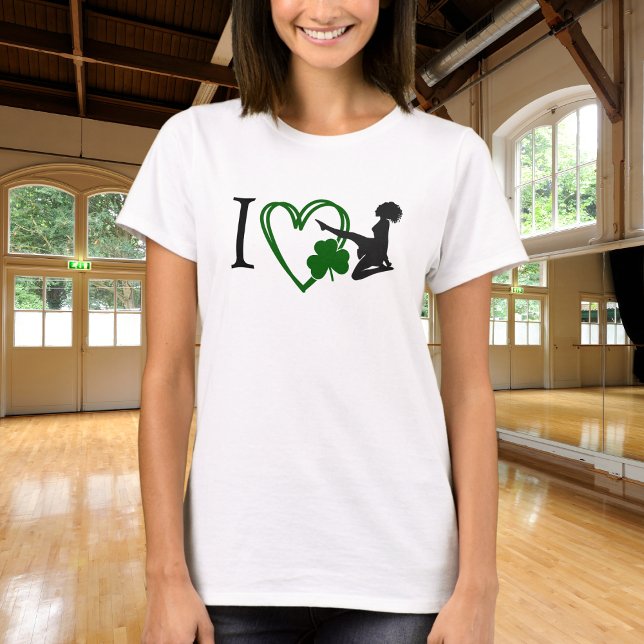 Camiseta I Heart Irish Dance - Soft Calçado Irish Dancer (Criador carregado)