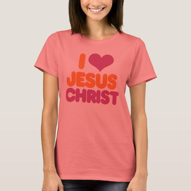 Camiseta I Heart Jesus Cristo (Frente)