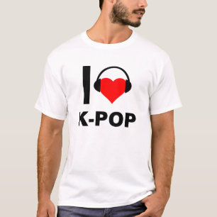 Camiseta I Heart K-Pop Engraçado T-shirt