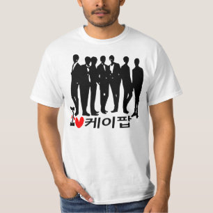 Camiseta I Heart KPOP in Korea Value T Shirt