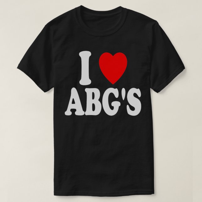 Camiseta I Heart Love ABGs Asian Girl ABG Boba Baddies Bubb (Frente do Design)