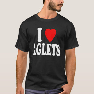 Camiseta I Heart (Love) Aglets Rico Lace Cobrir Lover