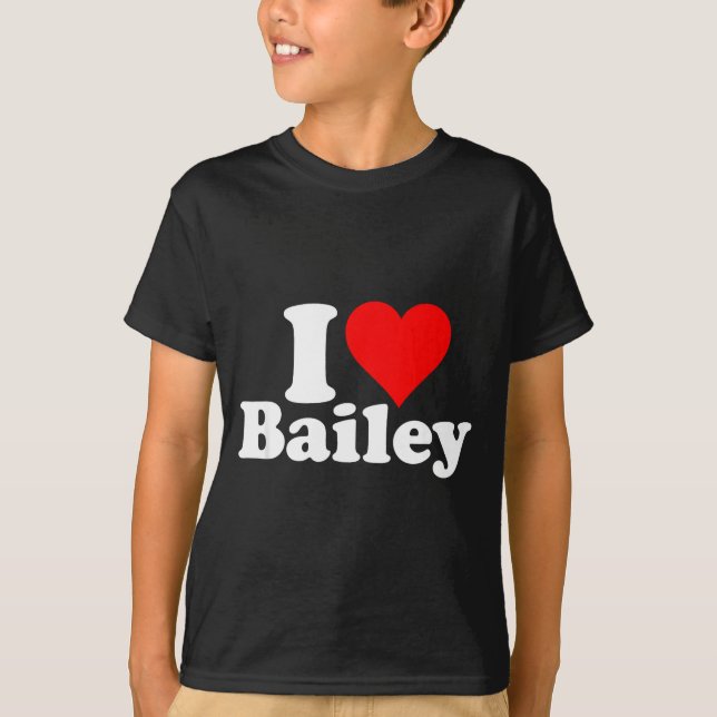 Camiseta I Heart Love Bailey  (Frente)