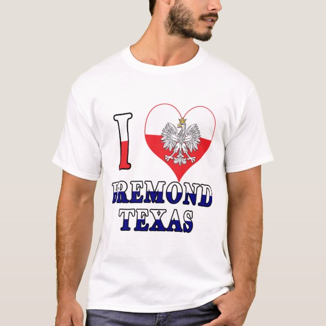 Camiseta I Heart Love Bremond Texas (Frente)