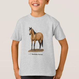 Camiseta I Heart (Love) Buckskin Horses