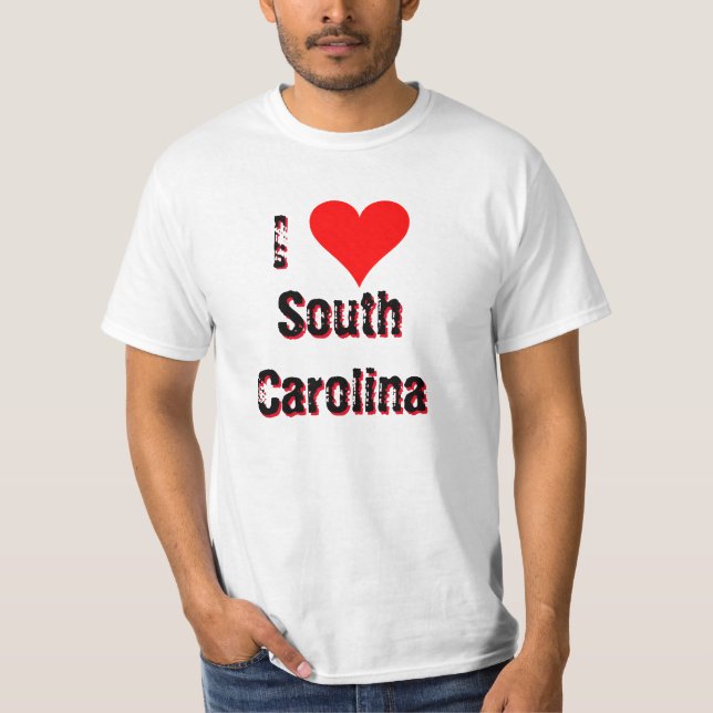 Camiseta I (Heart) Love Carolina do Sul (Frente)