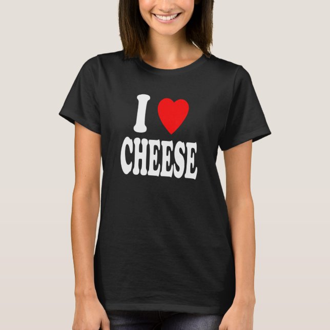 Camiseta I Heart (Love) Cheese Low Carb Keto (Frente)