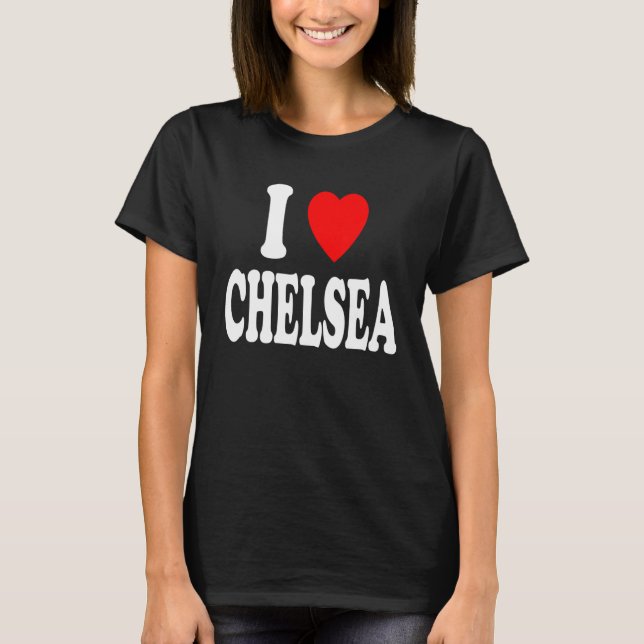 Camiseta I Heart (Love) Chelsea Cute Matching Couple Spouse (Frente)
