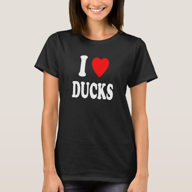 Camiseta I Heart Love Ducks Favorite Animal Park Wildlife H (Frente)