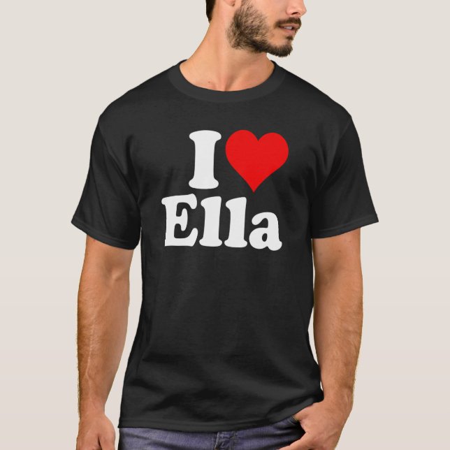 Camiseta I Heart Love Ella (Frente)