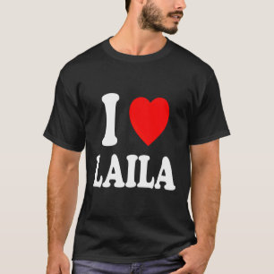 Camiseta I Heart (Love) Laila Cute Matching Casal Spouse M