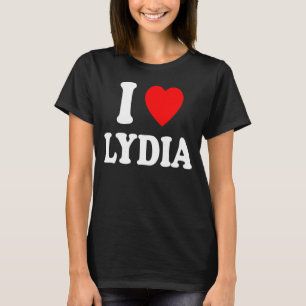 Camiseta I Heart Love Lydia Cute Matching Casal Spouse