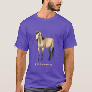 Camiseta I Heart (Love) My Buttermilk Buckskin Horse