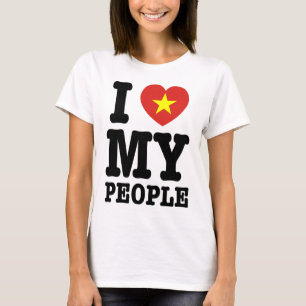 Camiseta I Heart (Love) My Viet Pessoas