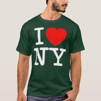 Camiseta I Heart Love NY Nova Iorque NYC Classic Font