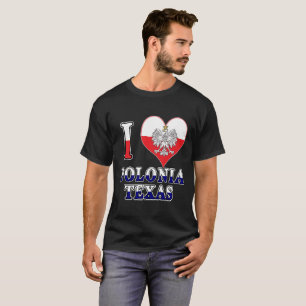 Camiseta I Heart Love Polonia Texas