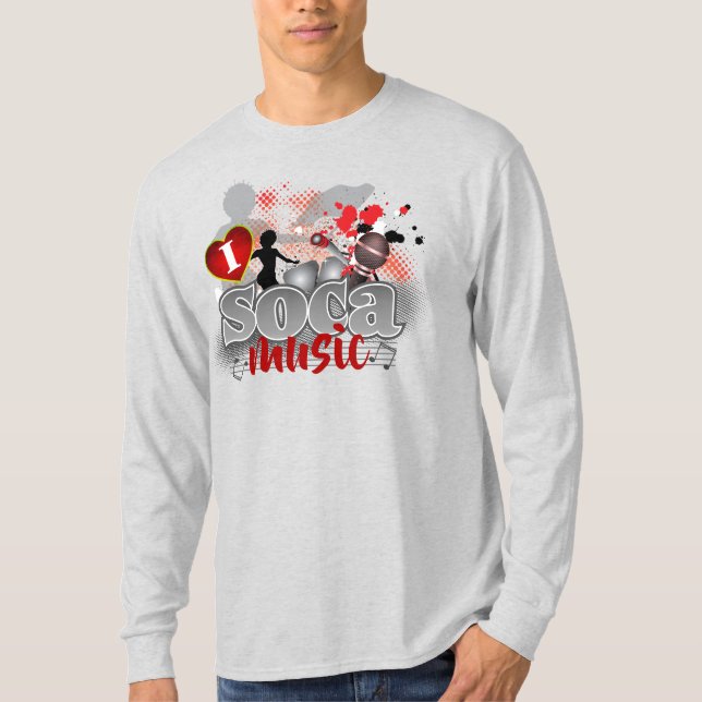 Camiseta I (Heart) Love SOCA Music (Frente)
