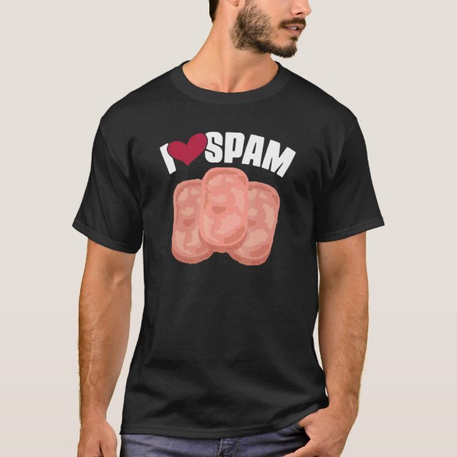 Camiseta I Heart Love Spam Canning Cooky Pork Comida Spam (Frente)