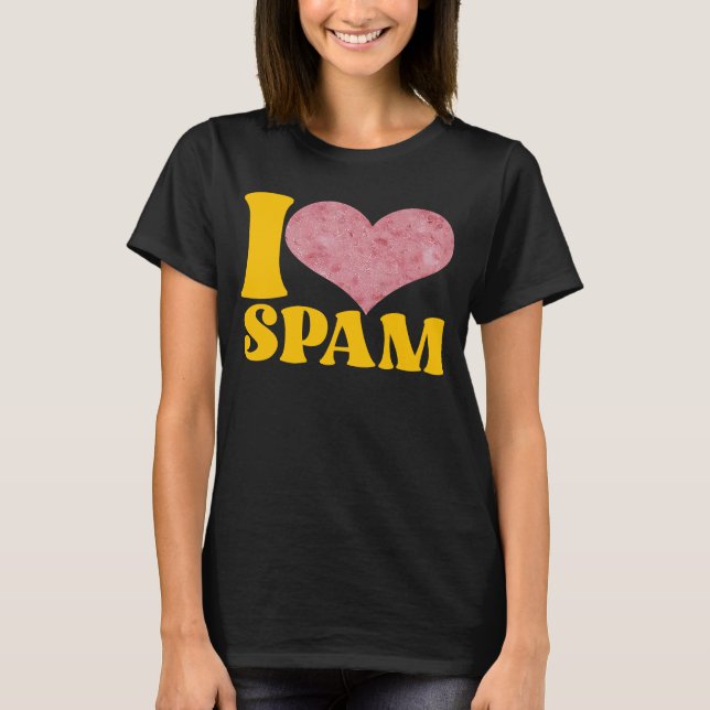 Camiseta I Heart Love Spam Canning Cooky Pork Comida Spam (Frente)