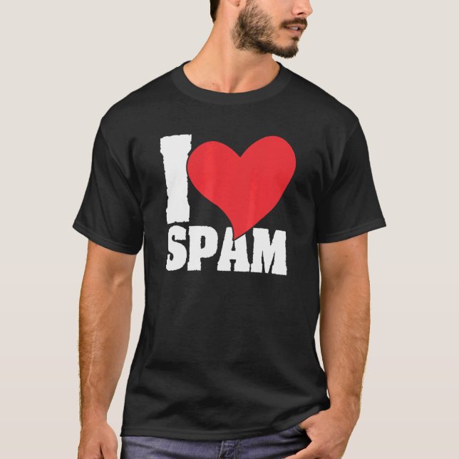 Camiseta I Heart Love Spam Canning Cooky Pork Comida Spam (Frente)