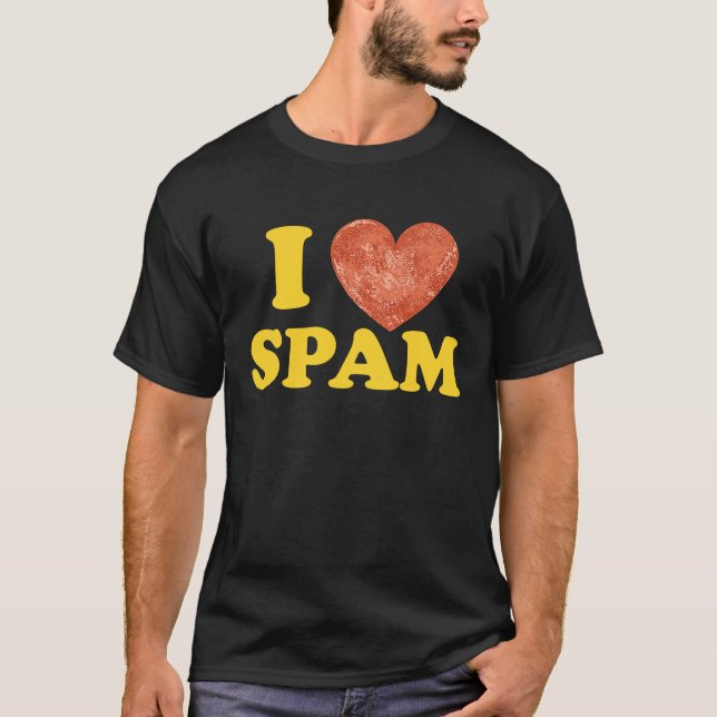 Camiseta I Heart Love Spam Canning Cooky Pork Comida Spam 1 (Frente)