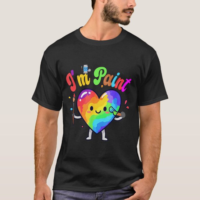 Camiseta I Heart Love To Finger I'm Paint Cute Couple Valen (Frente)