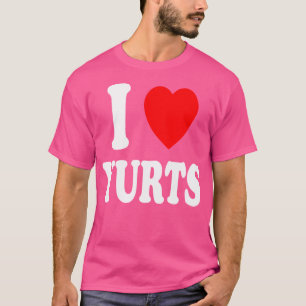 Camiseta I Heart (Love) Yurts Camping Outdoor Woods F