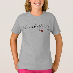 Camiseta I Heart Manchester, Inglaterra