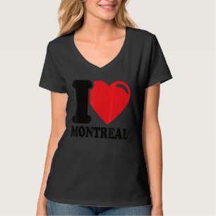 Camiseta I Heart Montreal Beaulinda Cidade Canadense I Love