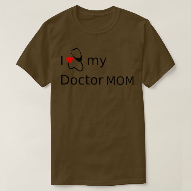 Camiseta I heart my doctor mom 1 (Frente do Design)