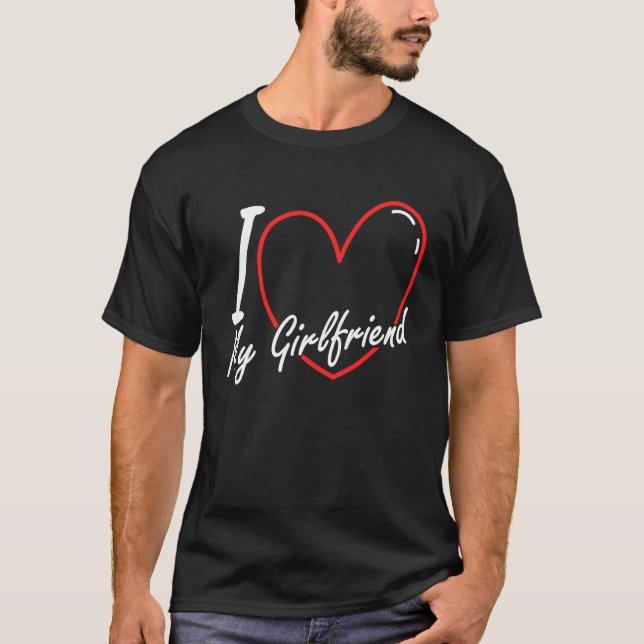 Camiseta I Heart My Girlfriend I Love My Girlfriend Valenti (Frente)