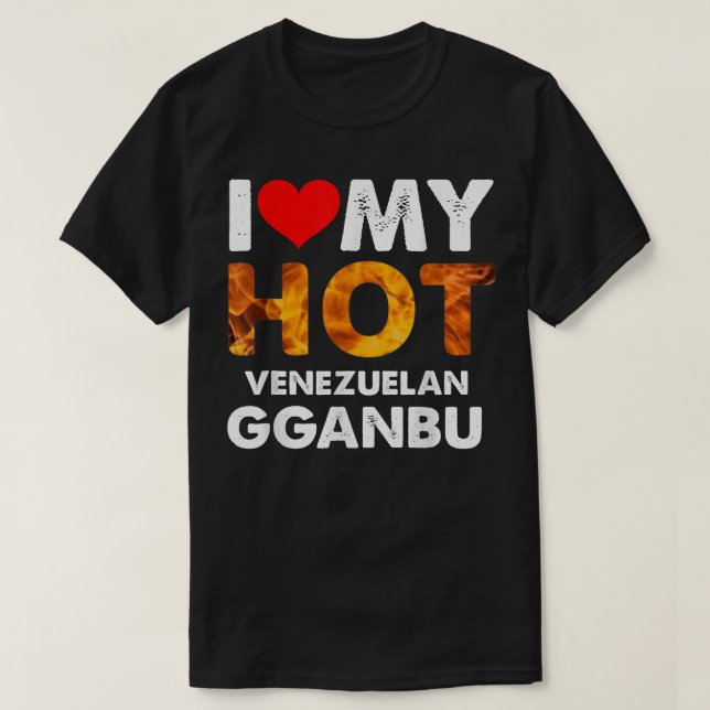 Camiseta I Heart My Hot Venezuelan Gganbu for BFFs Friends  (Frente do Design)