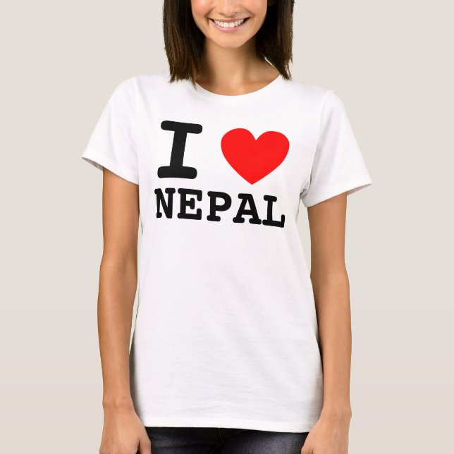Camiseta I Heart Nepal Shirt (Frente)
