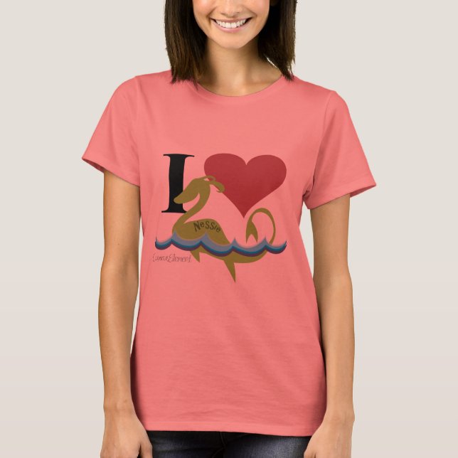 Camiseta I Heart Nessie (Frente)