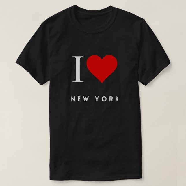 Camiseta I Heart New York blk Mens (Frente do Design)