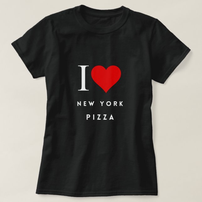 Camiseta I Heart New York Pizza bla blá Womens T-Shirt (Frente do Design)