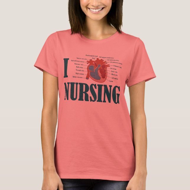 Camiseta I Heart NURSING (Frente)